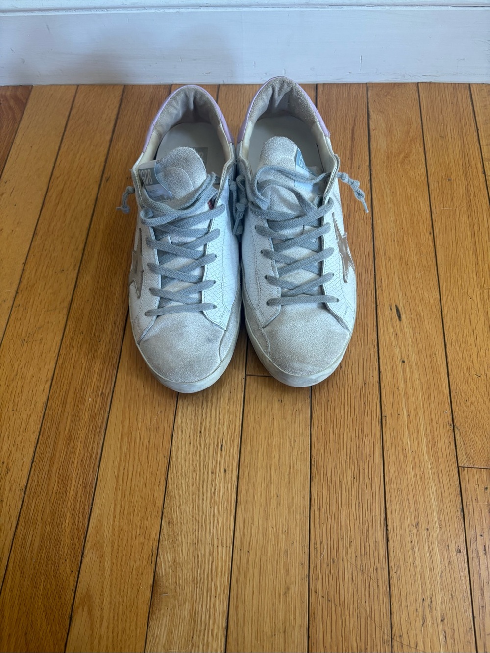 Light Gray Suede Casual Sneakers